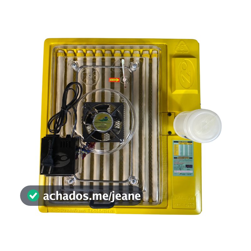 Chocadeira Automatica 70 ovos Premium Ecologica Hobby 70