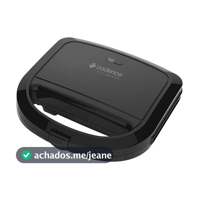 Sanduicheira Elétrica  750w Preta Cadence Preto San260 Toast & Grill