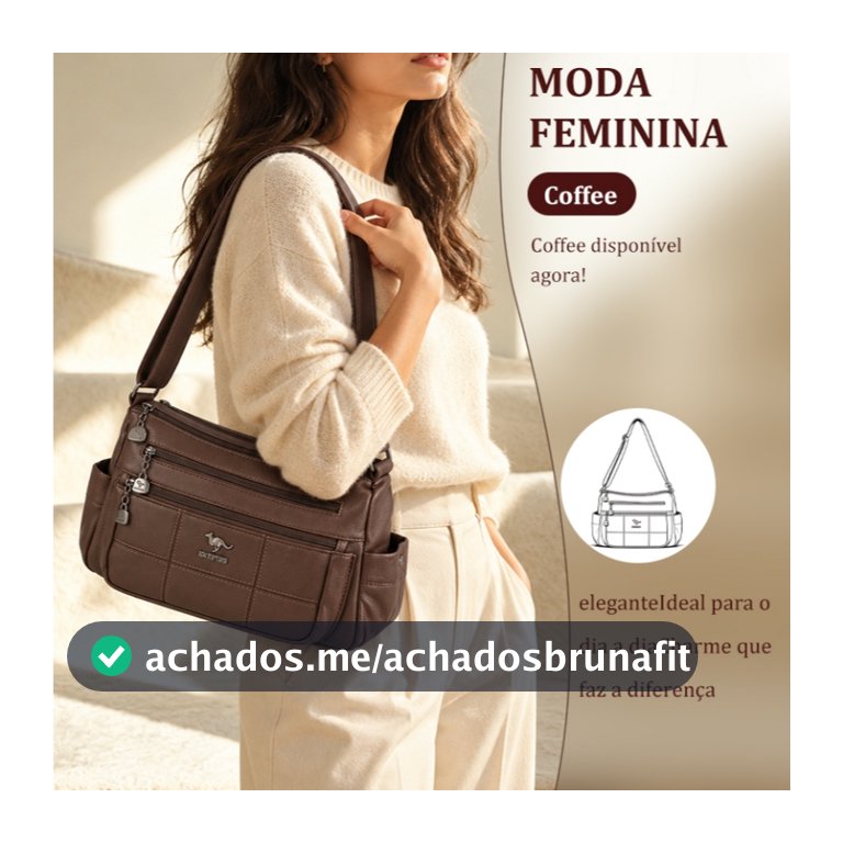 TOMI MITO Bolsa Feminina Casual Transversal com Múltiplos Bolsos Alça Ajustável para Trabalho e Passeio TM9222