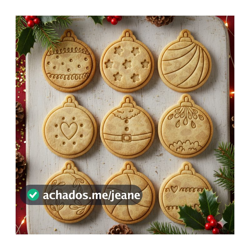Cortadores de Biscoito Natal Bola De Natal Decoração - Molde Biscuit Pasta Americana