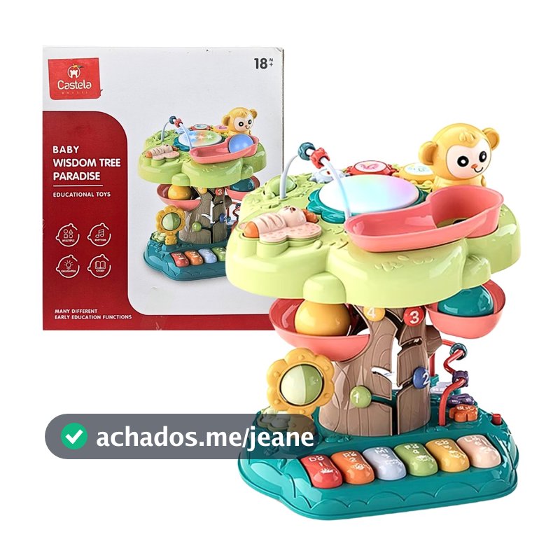 Brinquedo Divertido Arvore Eletronica Infantil Educativo Luz e som Intuitivo - Castela