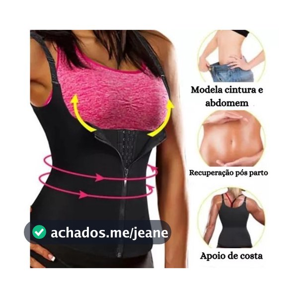 Cinta modeladora pós parto com alças Cinta colete modeladora abdominal Cinta abdominal compressão alta com alça cinta