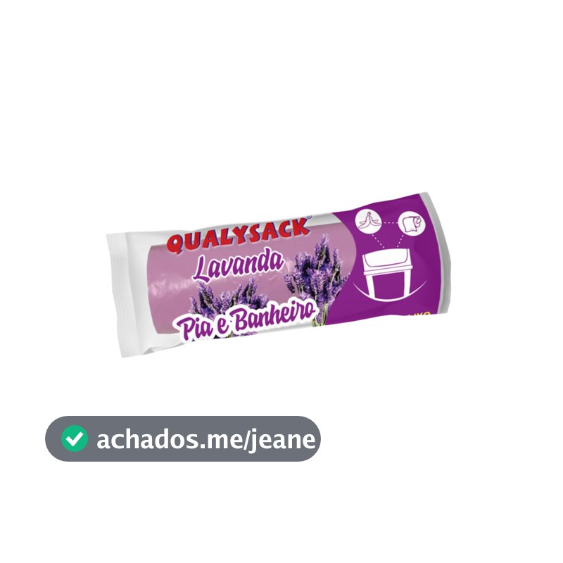 Saco De Lixo Pia e Banheiro com Aroma Lavanda 50 Un - 10L