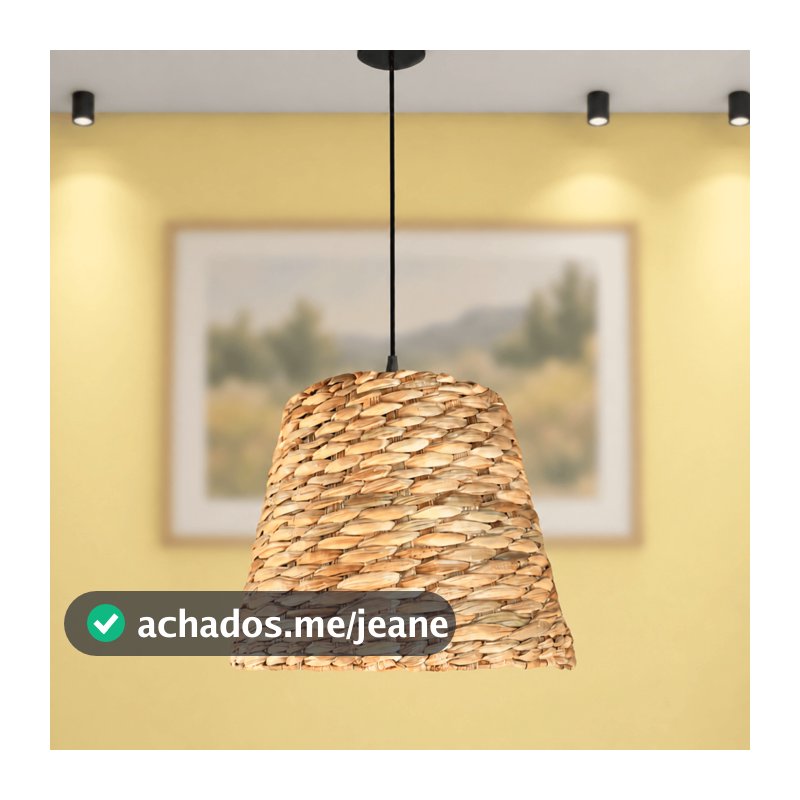 Pendente Luminária de Teto + kit Instalação Lustre Decoração 30x25