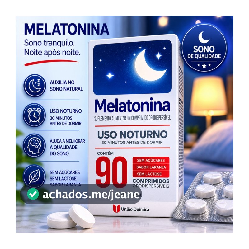 Melatonina 90 Cápsulas Auxilia no Sono Relaxamento Suplemento para Noite