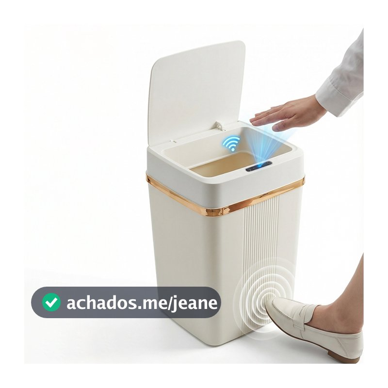 18L Lixeira de fácil abertura com Sensor automático inteligente