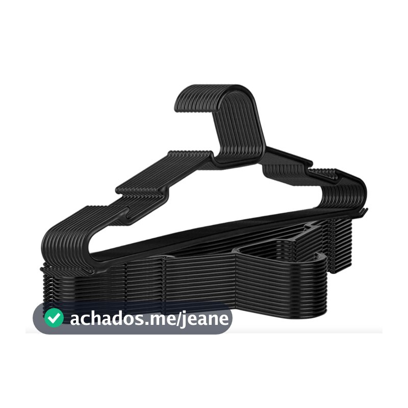 100 cabides adulto 39 cm organizador de roupas