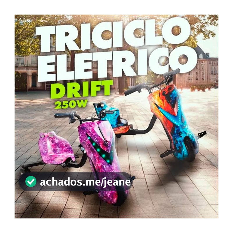 Triciclo Elétrico Infantil 6,5' Polegadas Bluetooth Luz Led Brilhante - Com Garantia 3 Velocidades