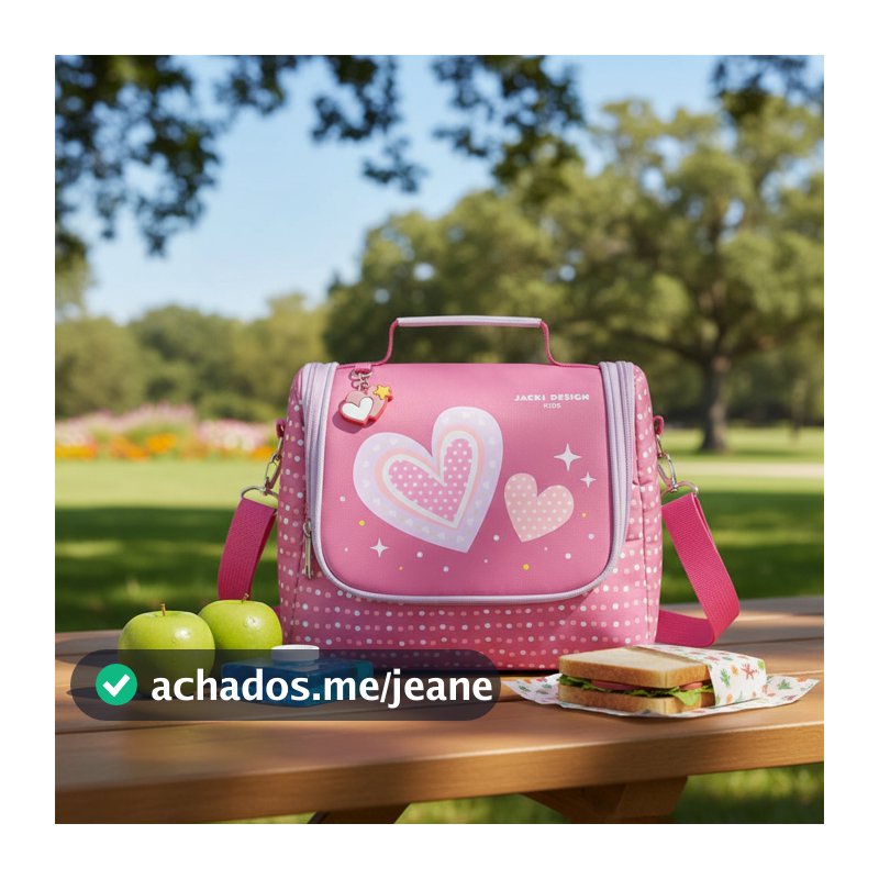 Bolsa Térmica Infantil 6,9L Jacki Design – Ideal para Lancheira Escolar ou Passeios