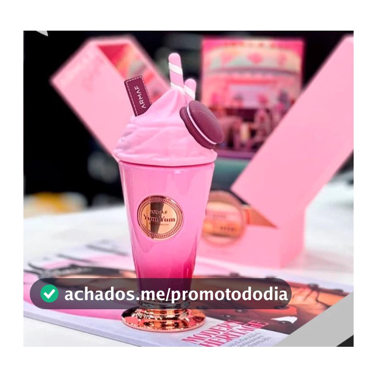 Perfume Arabe Feminino Yum Yum MilkShake Explosão de Cereja, Baunilha e Luxo Doce 100 ml