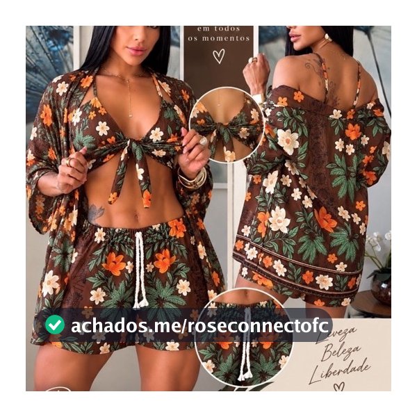 Conjunto Kimono Feminino Short Top com Bojo Viscolinho Praia Casual Chique Blogueira