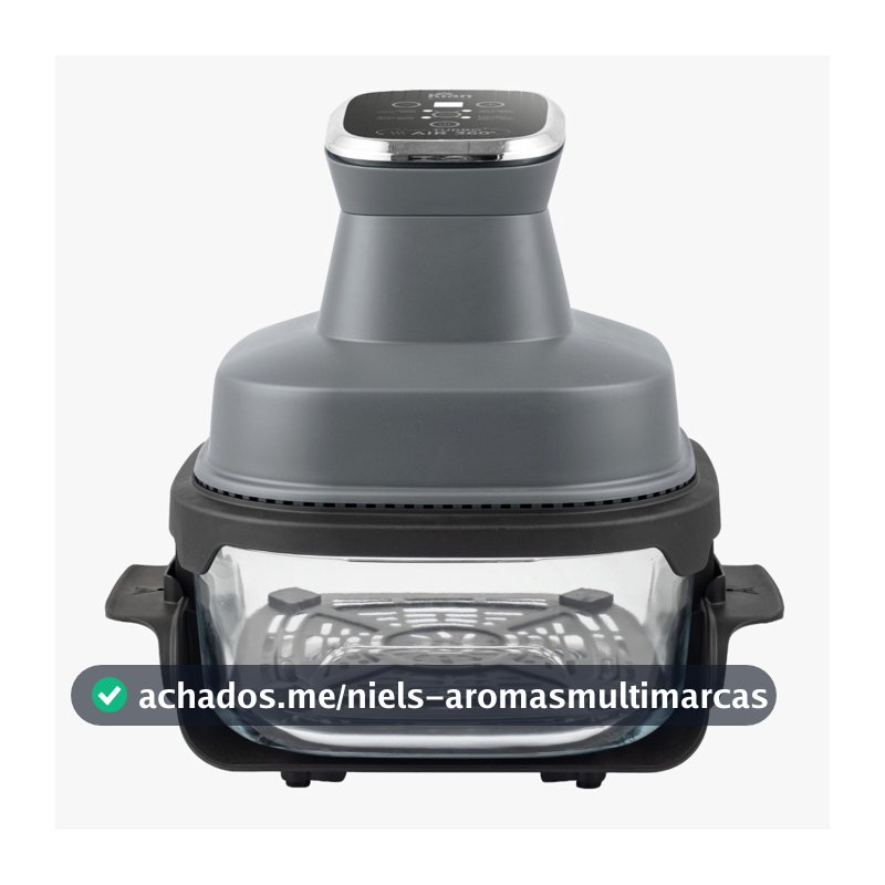 Fritadeira Elétrica 4L com Cesto de Vidro 1500W AFV-101 Air Fryer Travessa de vidro com Tampa Kian