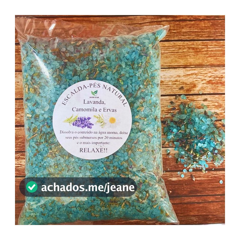 Escalda Pés 1Kg Lavanda c/ Camomila + Ervas