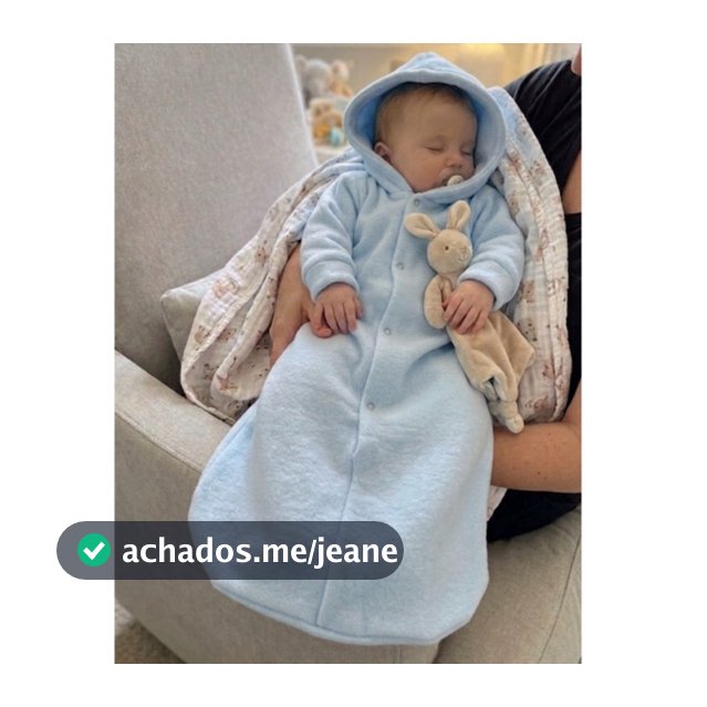 Saquinho De Dormir Para Passeio com Capuz Rosa ou Azul Bebê Soft Quentinho Bom Para Inverno Substitui Manta