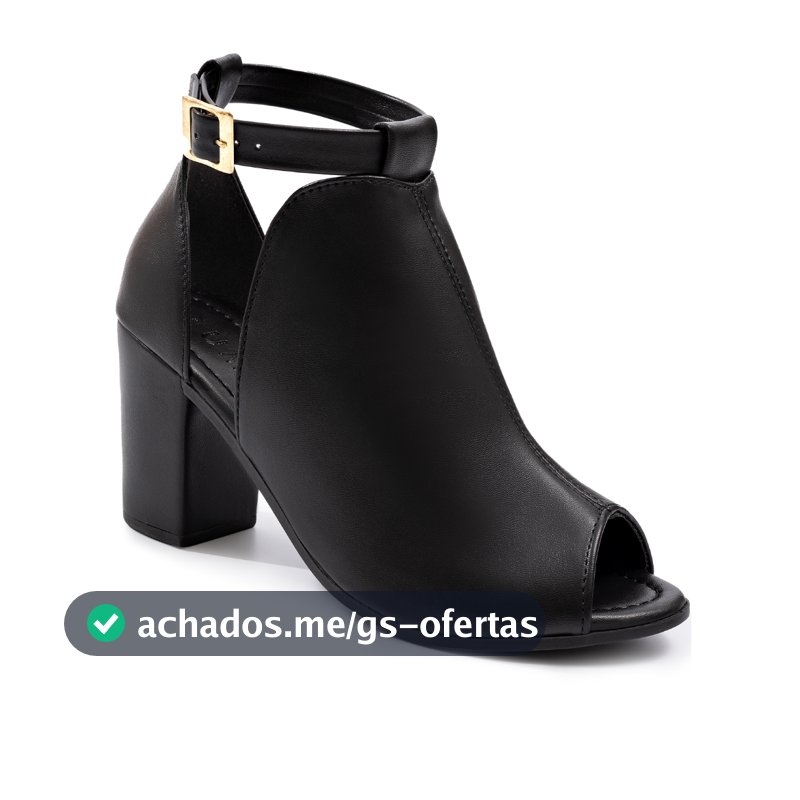 Sandália Feminina Lumiss Fechada Ankle Boots Confortável Salto Alto Grosso Blogueira Fivela
