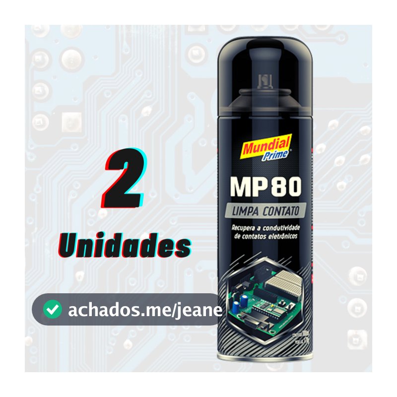 2 - Limpa Contato Automotivo Informática Celulares Circuitos Eletrônicos Geral Mundial Prime 300ml