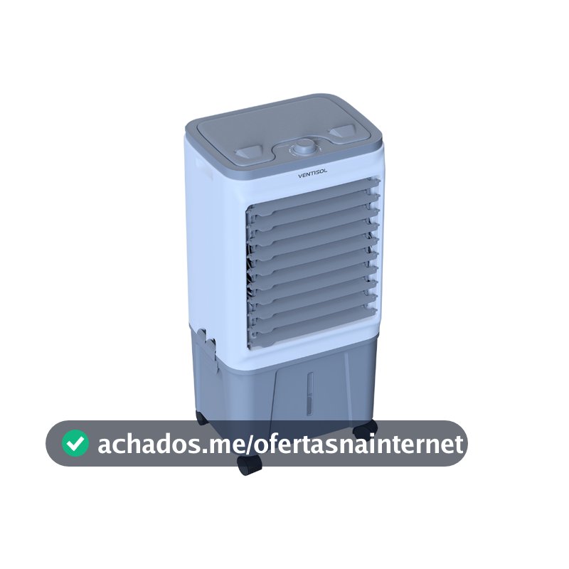 Climatizador Ar Ventisol Portátil Turbo Evaporativo 16 Litros 5 em 1 Umidificador CLIN16 PRO 130W