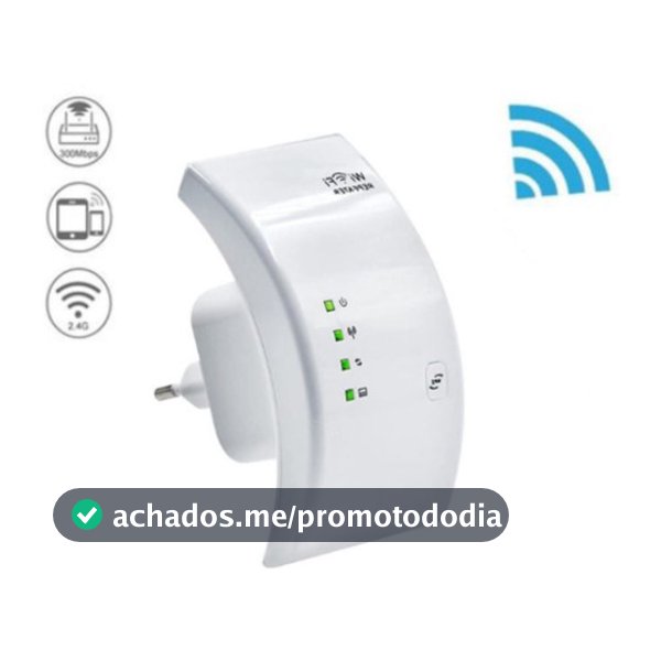 Repetidor De Sinal Wi-Fi Amplificador Wireless Expansor De Rede Potente Envio Imediato