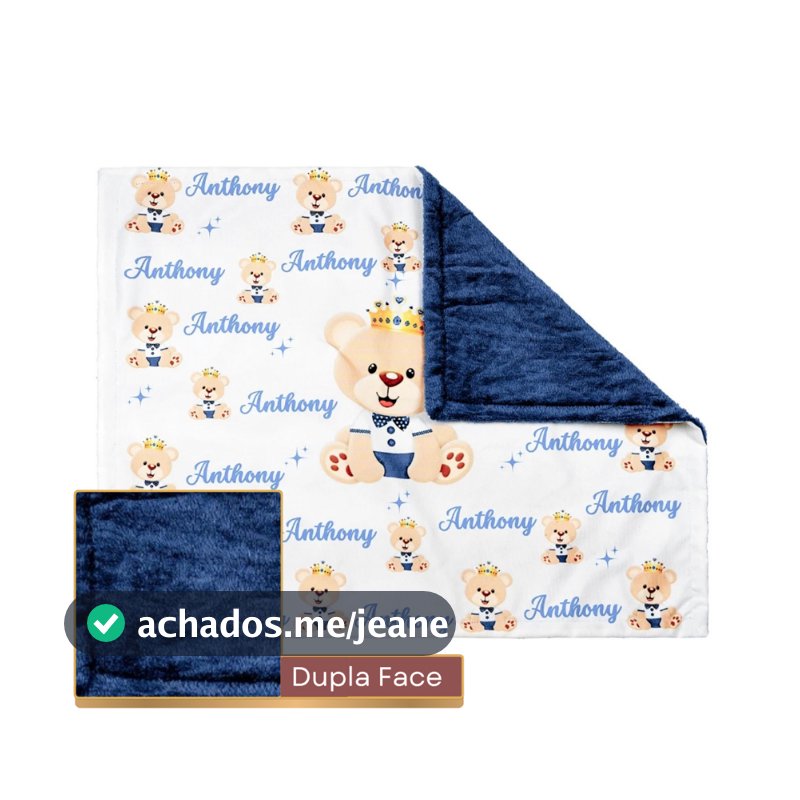 Manta Bebê Personalizada com Nome Mantinha Coberta Infantil Menina e Menino /Entrega Expressa/ lindas