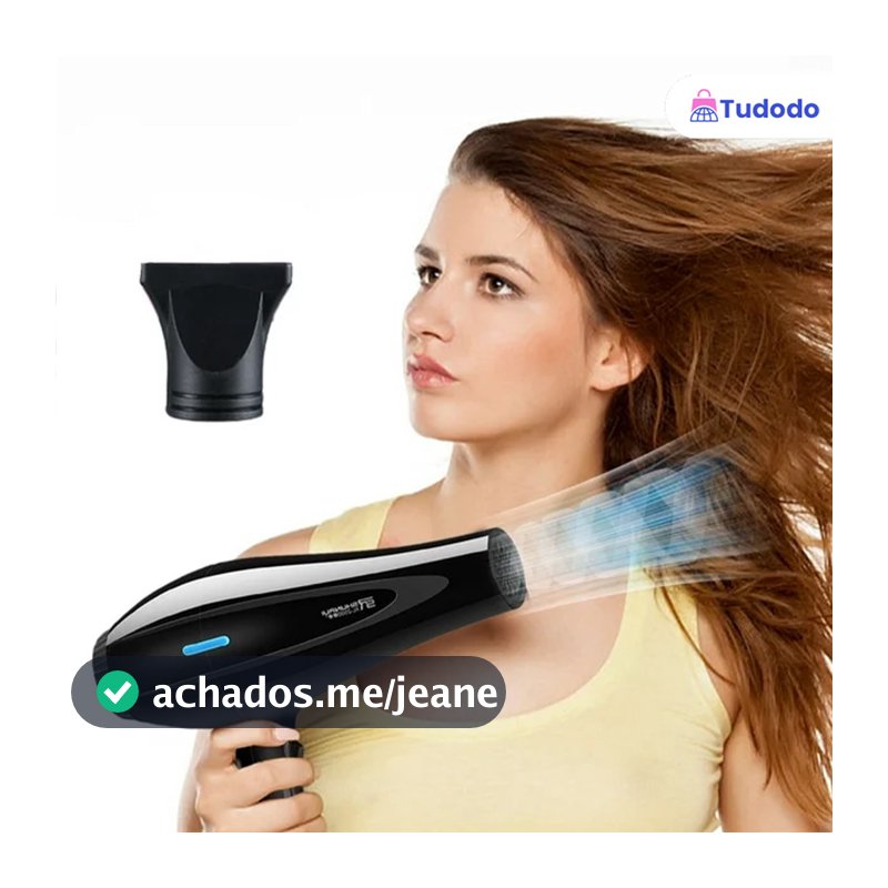 Secador de cabelo profissional - potente e rápido, anti-frizz, cabelos saudáveis