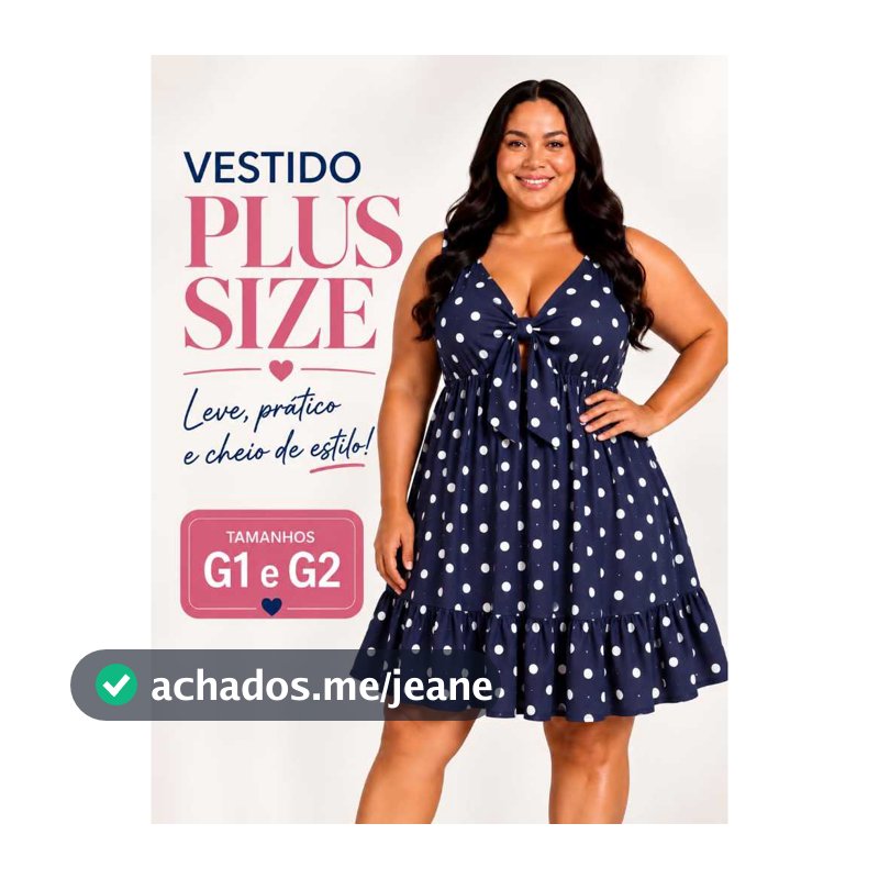 Vestido Feminino Plus Size Decote Elegante Soltinho Disfarça Barriga