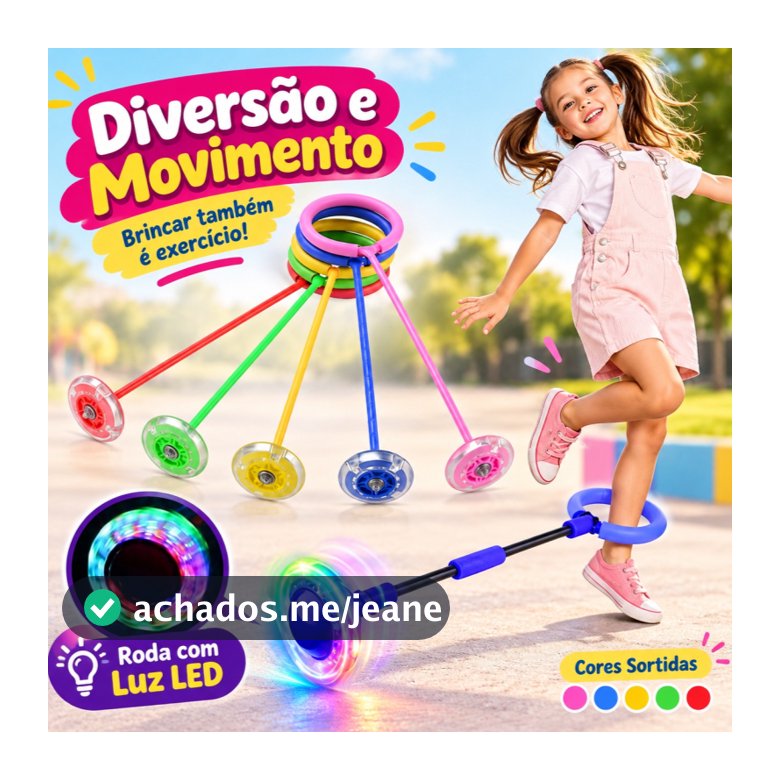 Pula Corda Giratório Com Led Gira Pula Corda LED Pisca/Pisca Brinquedo Infantil Pula Corda Exercício
