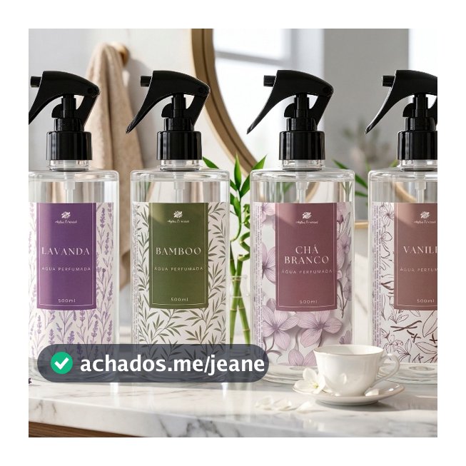 Água Perfumada 500ml Para Lençóis, Roupas e Tecidos + Borrifador Alpha Oriental