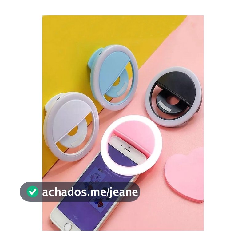 Clipe Anel Luz Pra Selfie Ring Light Flash Celular Universal