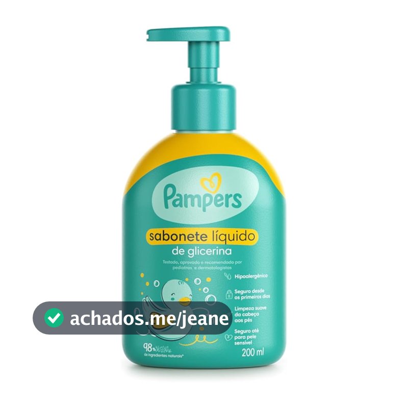 Sabonete Líquido Pampers Glicerina 200ml