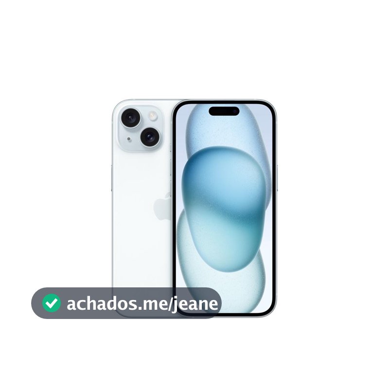 Usado: iPhone 15 Plus 128GB Azul Bom - bateria 70% - Trocafy - Apple