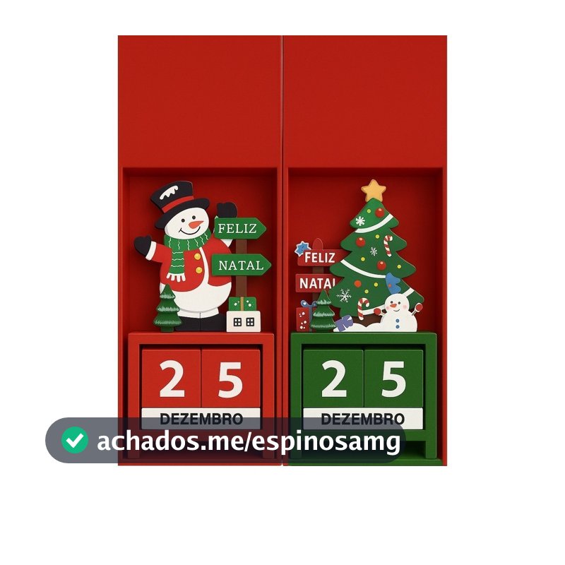 Calendário De Mesa Permanente em Madeira Diversos 15x8cm decoração Enfeites