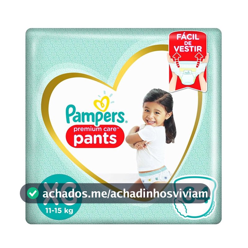 Fralda Pampers Pants Premium Care XG 64 un