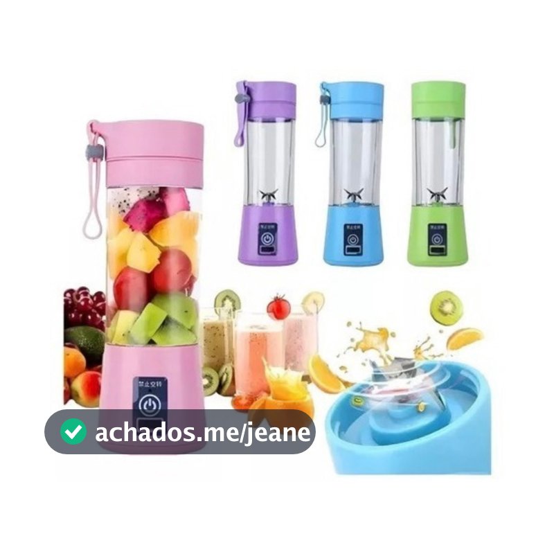 Mini Liquidificador 6 Lâminas Usb Portátil Recarregável
