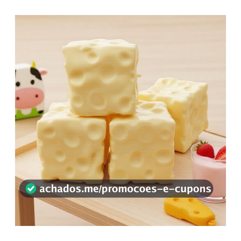 Squishy de Queijo Grande – Esprema Suave e Bounce Lento para Alívio da Ansiedade