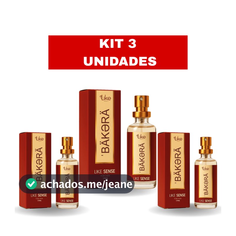 Kit 3 Perfumes Femininos Baccarat Rouge 17ml – Mini Perfume de Bolsa e Bolso, Aroma Intenso e Longa Duração