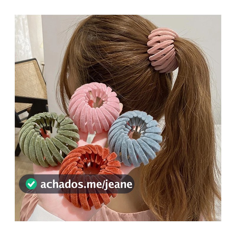 Coreia Ninho De Pássaros Disco Floculante Artefato Para Cabelo Maruk Ponytail Styling Acessório Fixo Feminino