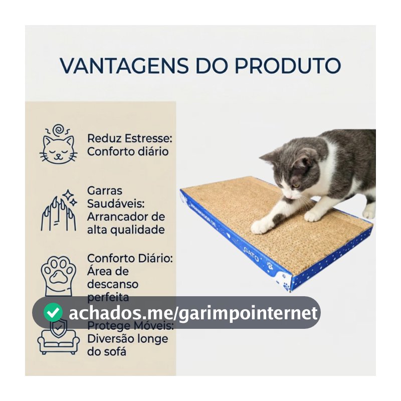 Kit 1/4 Arranhador Papelão Para Gato Brinquedo Gatos Interativo Anti-Stress - OFERTA RELÂMPAGO