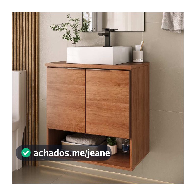 Gabinete Banheiro POP 60cm (armario + cuba)