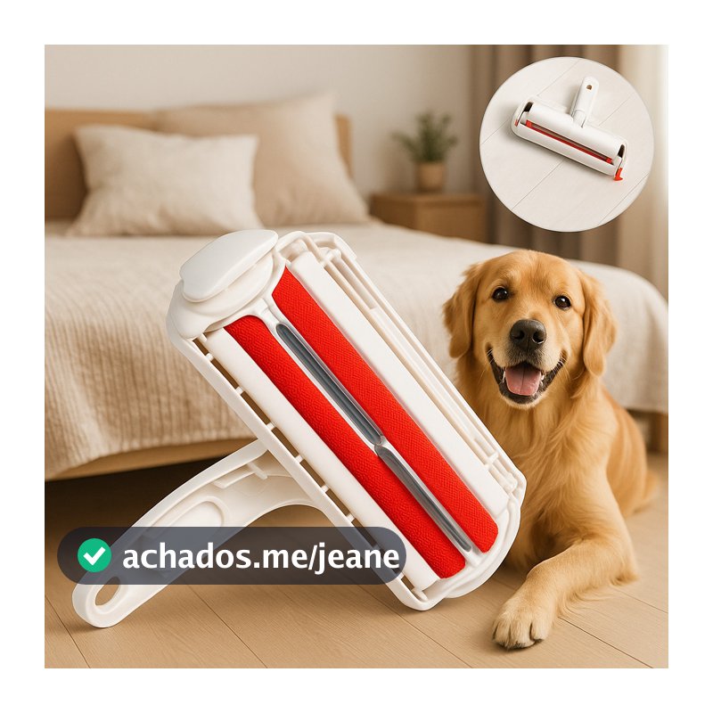 Rolo Removedor Tira Pelos Pet Cães & Gatos Sofá Roupa Carro Ecologico Pratico Gruda