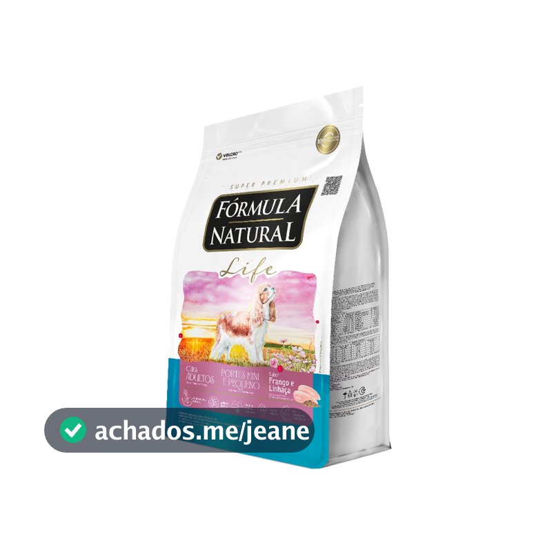 Ração Fórmula Natural Life Cães Adultos Porte Mini e Pequeno 10,1kg Adimax