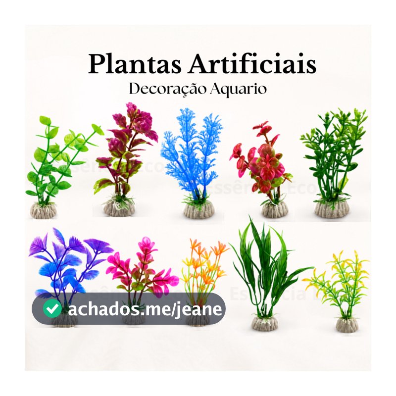 Planta Aquário Artificial Kit Enfeite Decorativo Premium