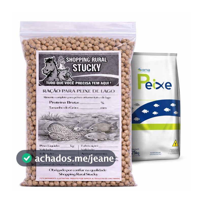 Ração Peixe De Lago 22% Proteína Manutenção 8mm A 10mm