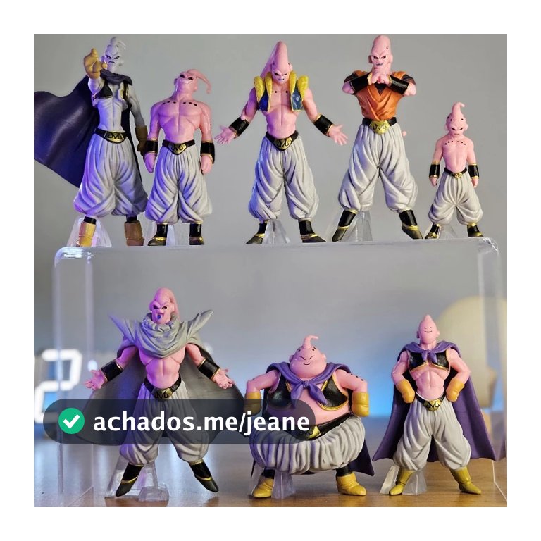 Boneco Majin Boo Bu Dragon Ball Miniatura Todas as Transformações do Buu Anime