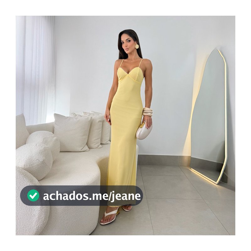 Vestido Longo em Tule Helanquinha