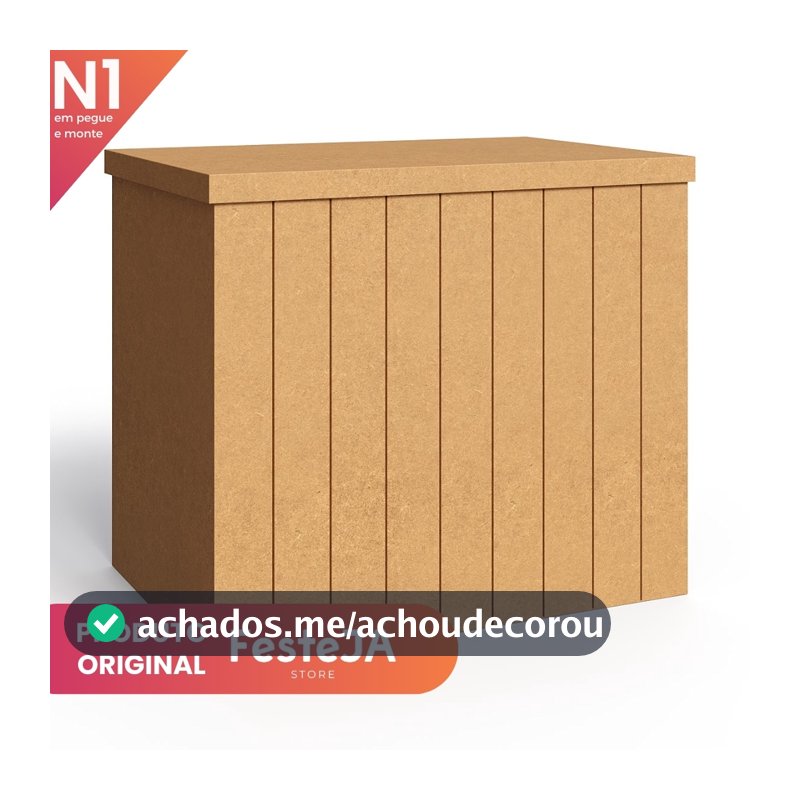 Mesa Fake Fina Riscada Mdf Cenario Decorativo Festa