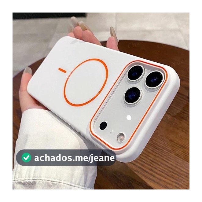 Capa de Celular Magnética de Silicone TPU Fosco Macio Compatível com iPhone 18 17 16 11 12 13 14 15 Pro Max