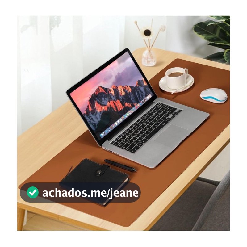 Mouse Pad Grande Couro Ecológico Costurado Básico 90 X 40 ENVIO RAPIDO