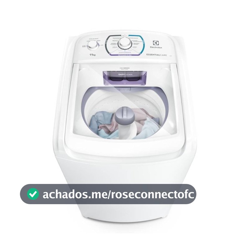 Máquina de Lavar Electrolux 11kg Branca Essential Care com Easy Clean e Filtro Fiapos (LES11)