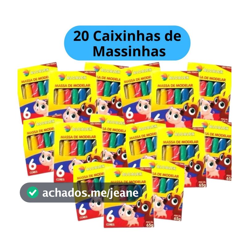 Kit 5 a 20 Unidades Massinha de Modelar 65g cada Lembrancinha Festa Aniversário