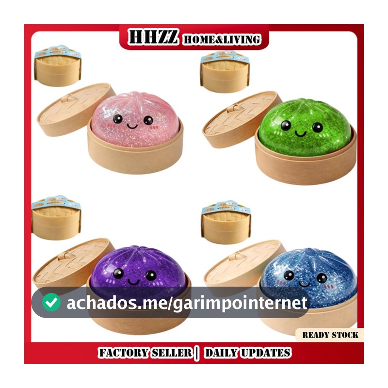 Brinquedo De Pão De Simulação Mole De 5.5 Cm De Lodo , Mini Cozido No Vapor De Descompressão Infantil , Alívio De Estres
